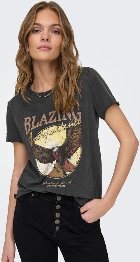 Only Shirt met ronde hals ONLLUCY REG S S TOP JRS NOOS - Foto 8