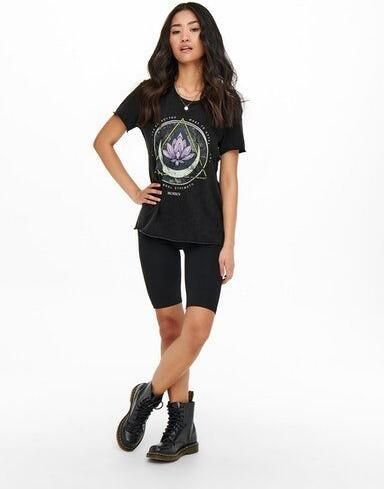 Only Regular fit T-shirt van zuivere katoen met motiefprint model 'LUCY LIFE' - Foto 8