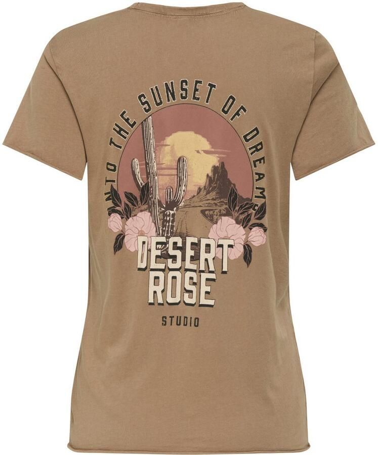 Only Shirt met ronde hals ONLLUCY REG S S TOP JRS NOOS