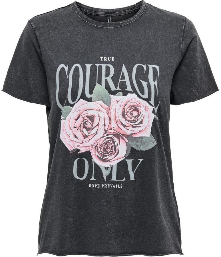 Only Shirt met ronde hals ONLLUCY REG S S TOP JRS NOOS - Foto 2