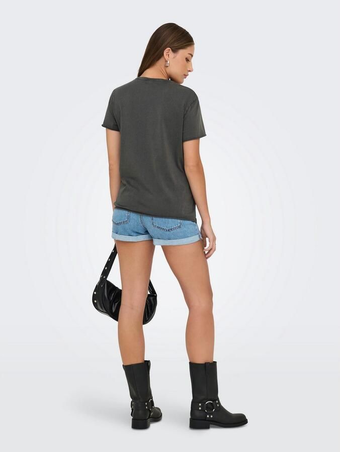 Only Shirt met ronde hals ONLLUCY REG S S TOP JRS NOOS - Foto 4