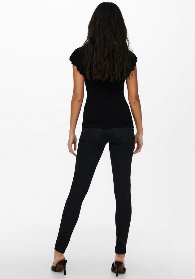 Only Shirt met V-hals ONLBELIA – V-hals voor vrouwelijk zomercomfort regular fit single jersey viscosemix v-hals effen - Foto 7