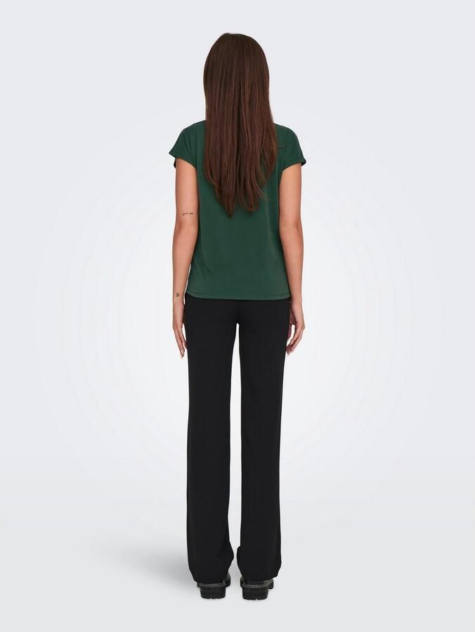 Only Shirt met V-hals ONLFREE S S MOD.V-NECK TOP JRS NOOS - Foto 6