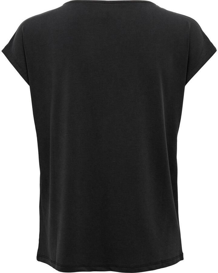 Only Shirt met V-hals ONLFREE S S MOD.V-NECK TOP JRS NOOS - Foto 2