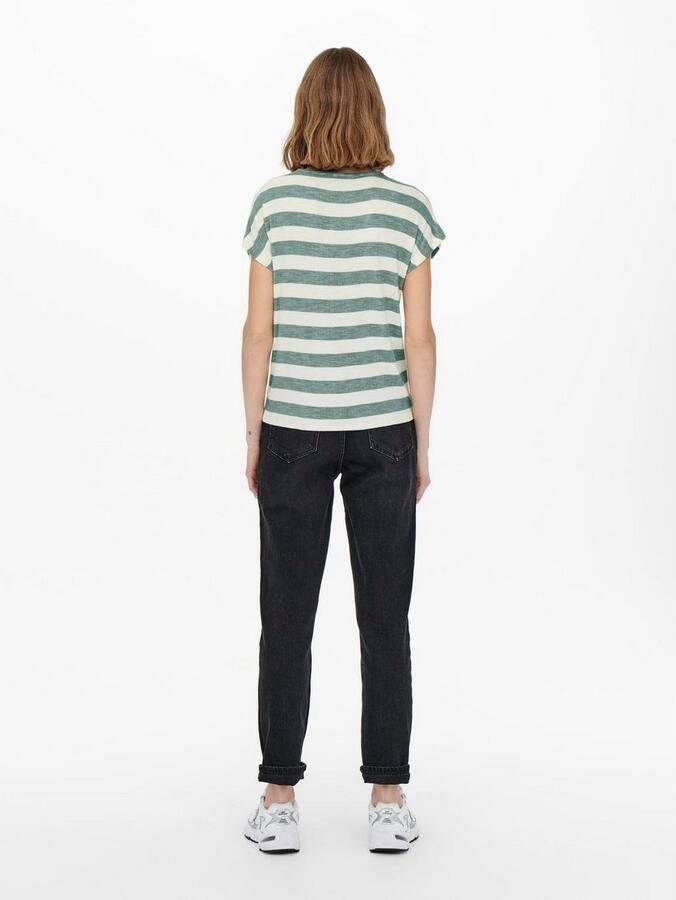 Only Relaxed-fit T-shirt in fijn gebreide viscosemix model 'LIRA LIFE' - Foto 5
