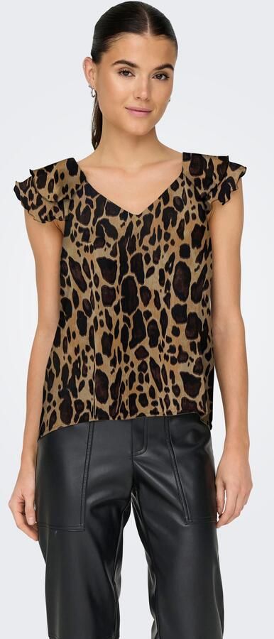 Only Shirt ONLASTA LIFE CAPSLEEVE V-NECK TOP PTM - Foto 4