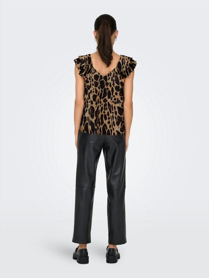 Only Shirt ONLASTA LIFE CAPSLEEVE V-NECK TOP PTM - Foto 3