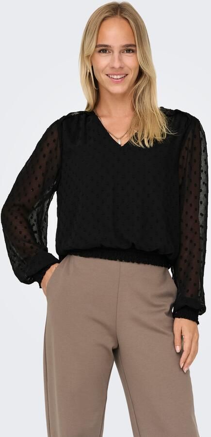 Only Shirt ONLELMIRA LIFE NEW DOBBY L S TOP WVN - Foto 6