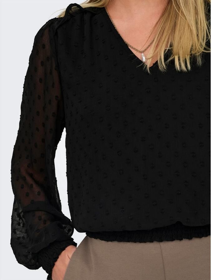 Only Shirt ONLELMIRA LIFE NEW DOBBY L S TOP WVN - Foto 2