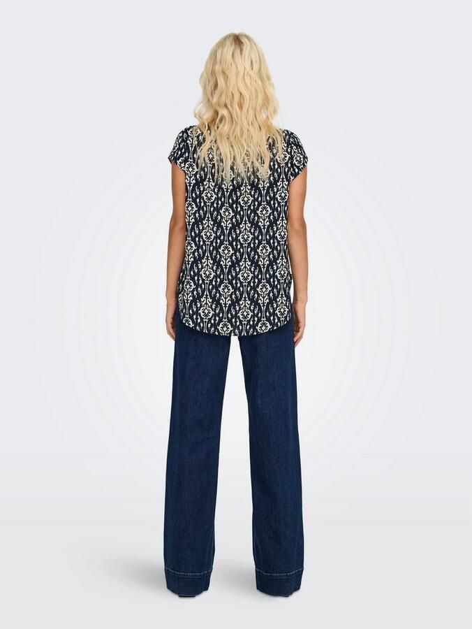 Only Relaxed fit blousetop van crêpe-kwaliteit model 'VIC' - Foto 3