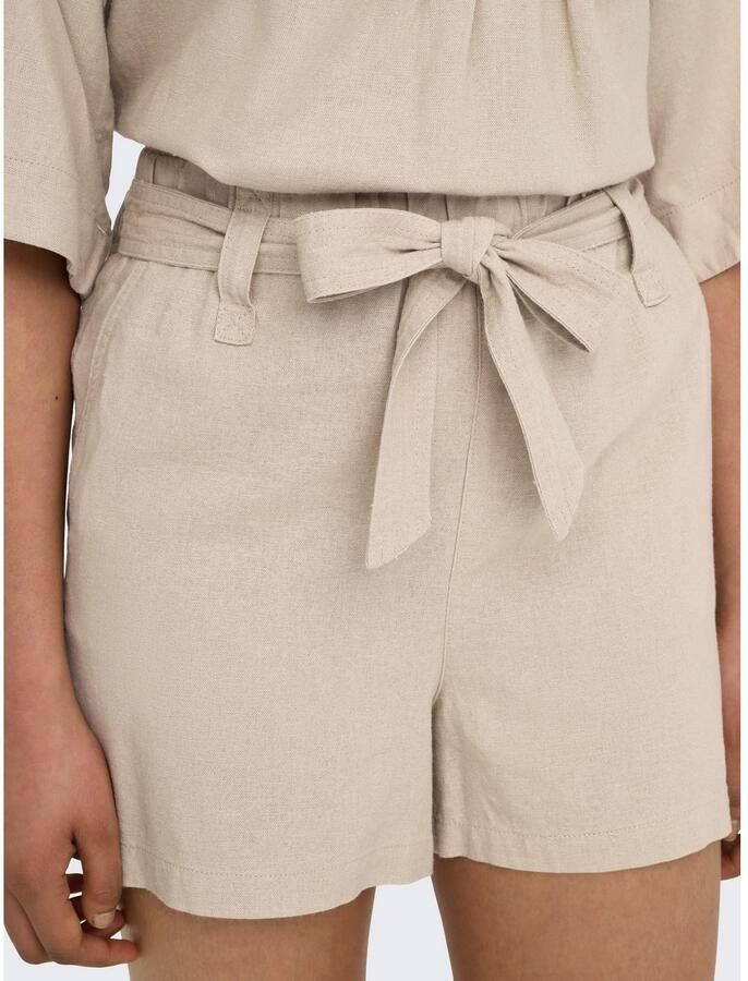Only Short ONLCARO HW LINEN BL BELT SHORTS CC PNT - Foto 4