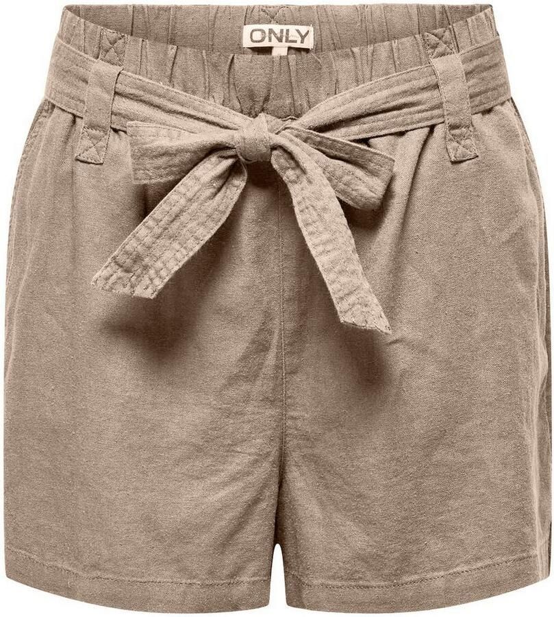 Only Short ONLCARO HW LINEN BL BELT SHORTS CC PNT - Foto 3