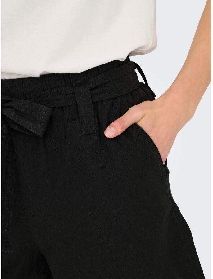Only Short ONLCARO HW LINEN BL BELT SHORTS CC PNT - Foto 2