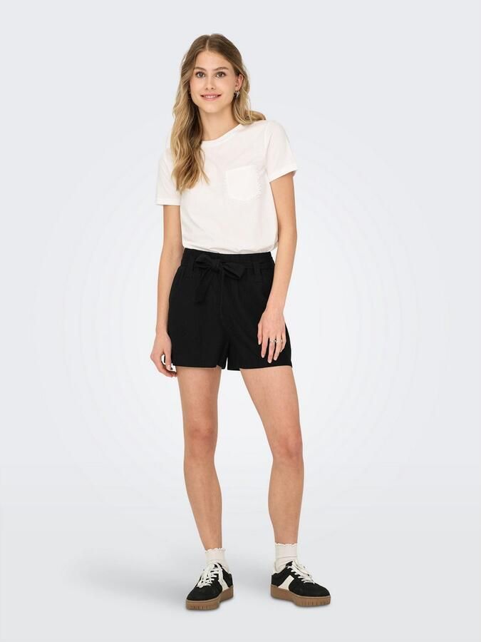 Only Short ONLCARO HW LINEN BL BELT SHORTS CC PNT - Foto 5