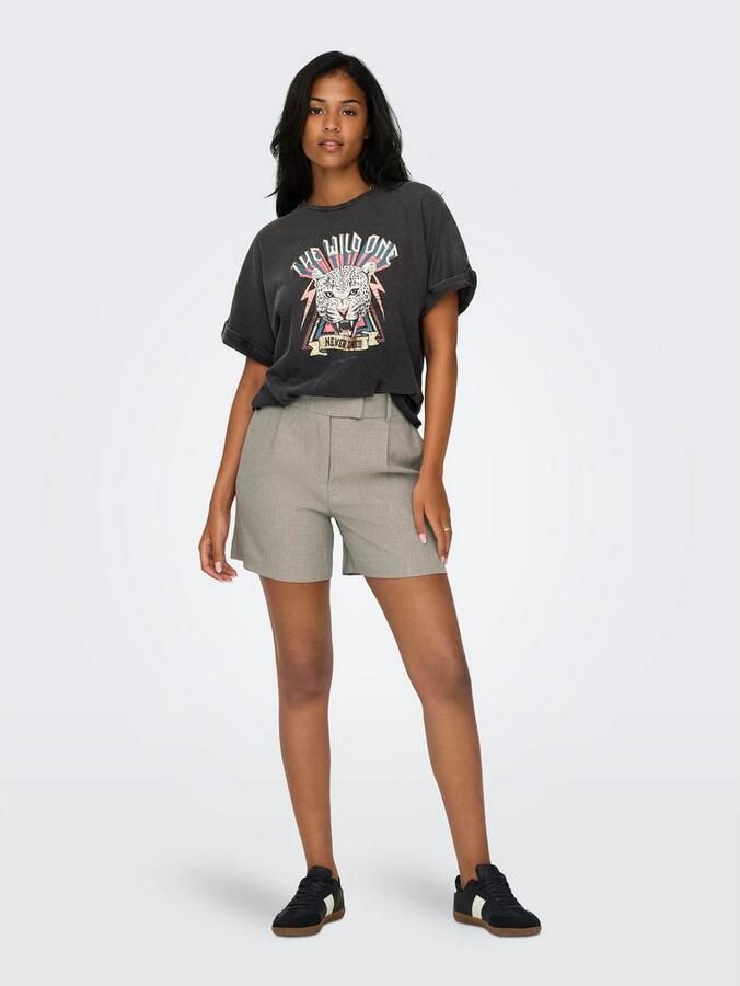 Only Short ONLLINDA – Shorts met hoge taille en wijde pijpen - Foto 7