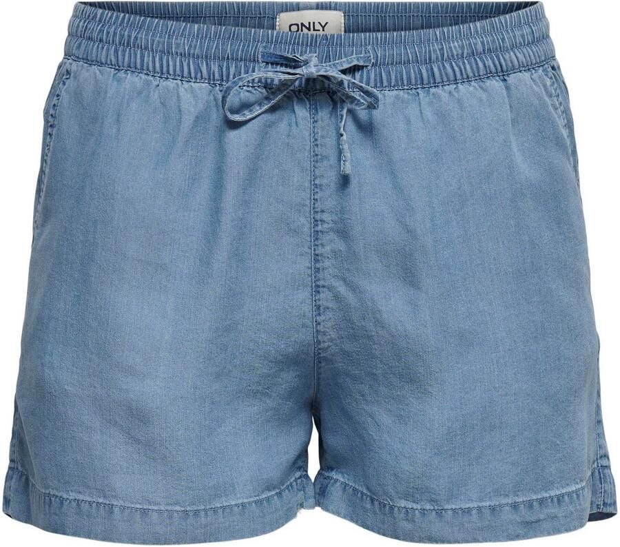 Only Short ONLPEMA – Shorts met elastische band voor casual jeanslook loose fit lyocell elastische band onderhoudsvriendelijk effen - Foto 3