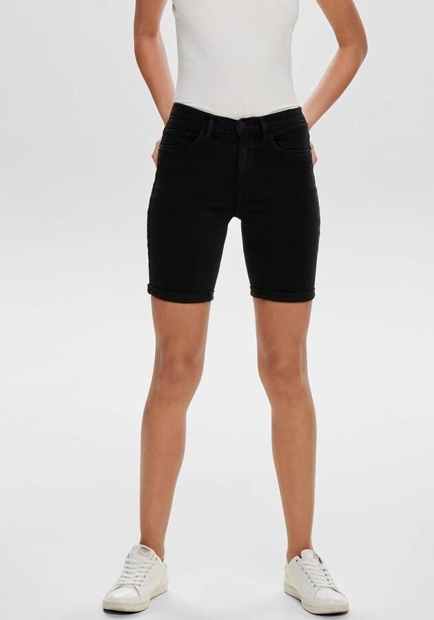 Only Short ONLRAIN – Shorts met push-up-effect en omslagzoom - Foto 5