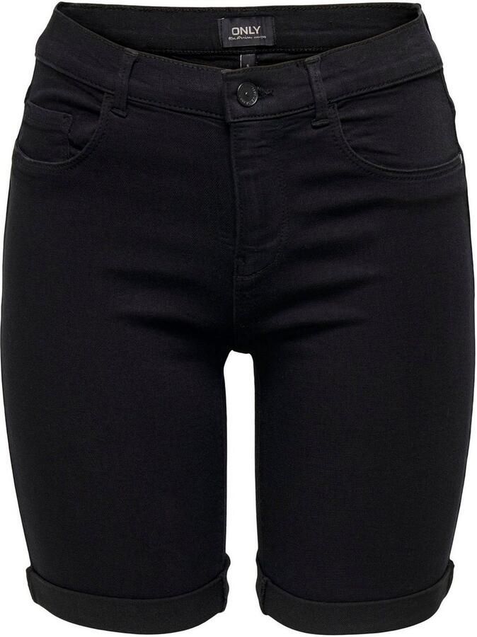 Only Short ONLRAIN – Shorts met push-up-effect en omslagzoom