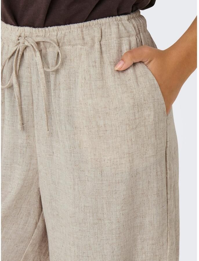 Only Short ONLSIESTA MW PULL-UP LIN BL SHORTS NOOS loose fit jersey viscosemix elastische band effen - Foto 2