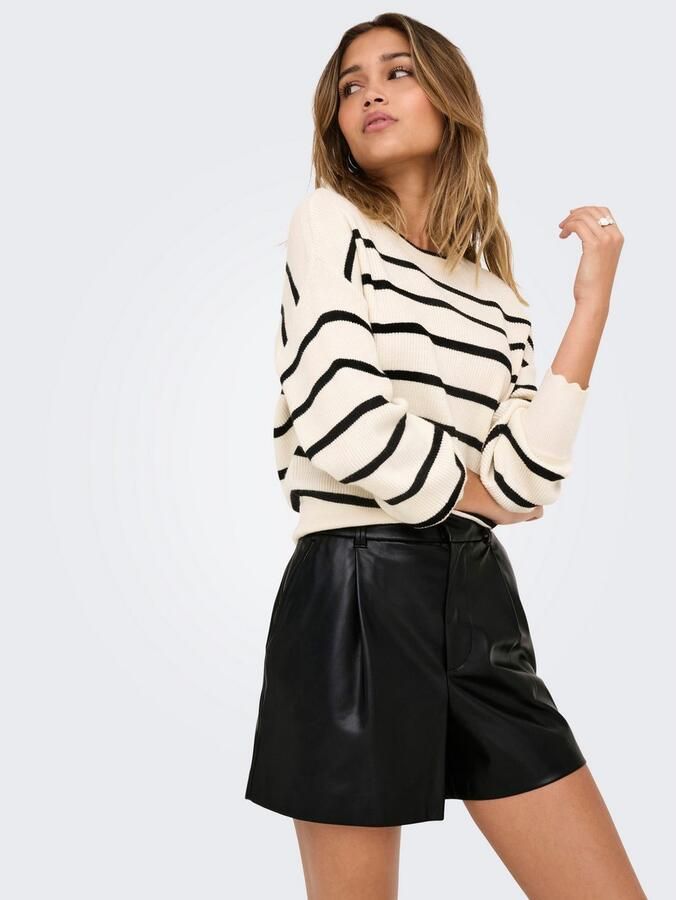 Only Short ONLSMOOTH HW FAUX LEA SHORTS CC PNT - Foto 4