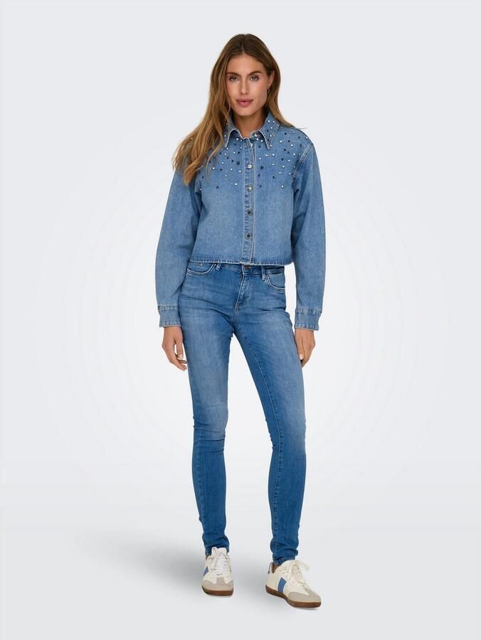 Only Skinny fit jeans ONLBLUSH ICON COIN MID SK DNM CRO299NOOS - Foto 4