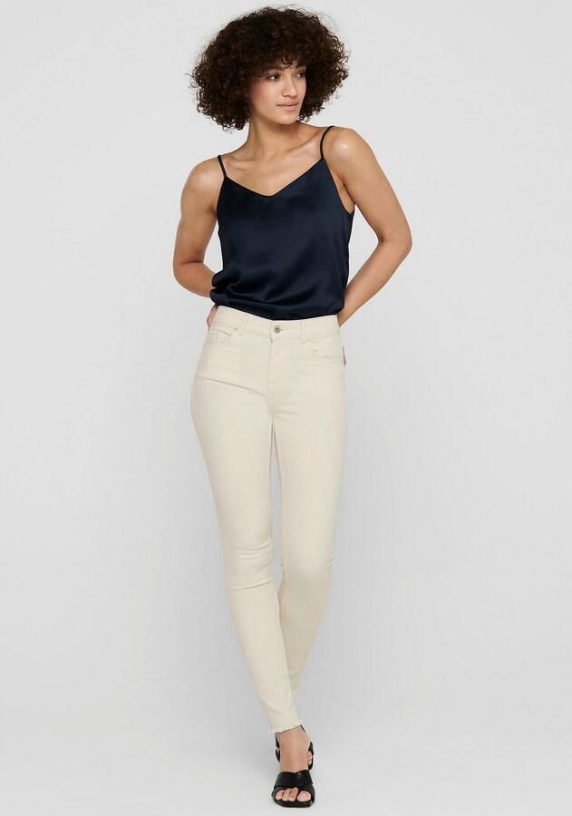 Only Skinny fit mid waist jeans met stretch model 'Blush' - Foto 7