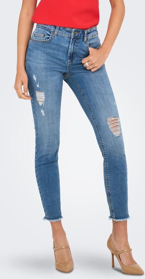 Only Skinny fit jeans ONLBLUSH MID WAIST ANK RW SKINNY DES DNM - Foto 8