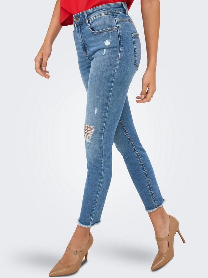 Only Skinny fit jeans ONLBLUSH MID WAIST ANK RW SKINNY DES DNM - Foto 2