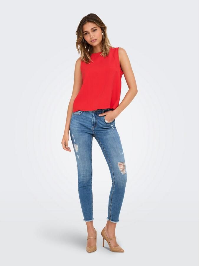Only Skinny fit jeans ONLBLUSH MID WAIST ANK RW SKINNY DES DNM - Foto 4