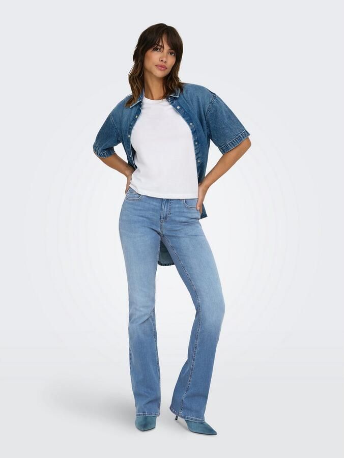 Only Skinny fit jeans ONLBLUSH MW BACK POCK FLA TAI222 DNMNOOS - Foto 3
