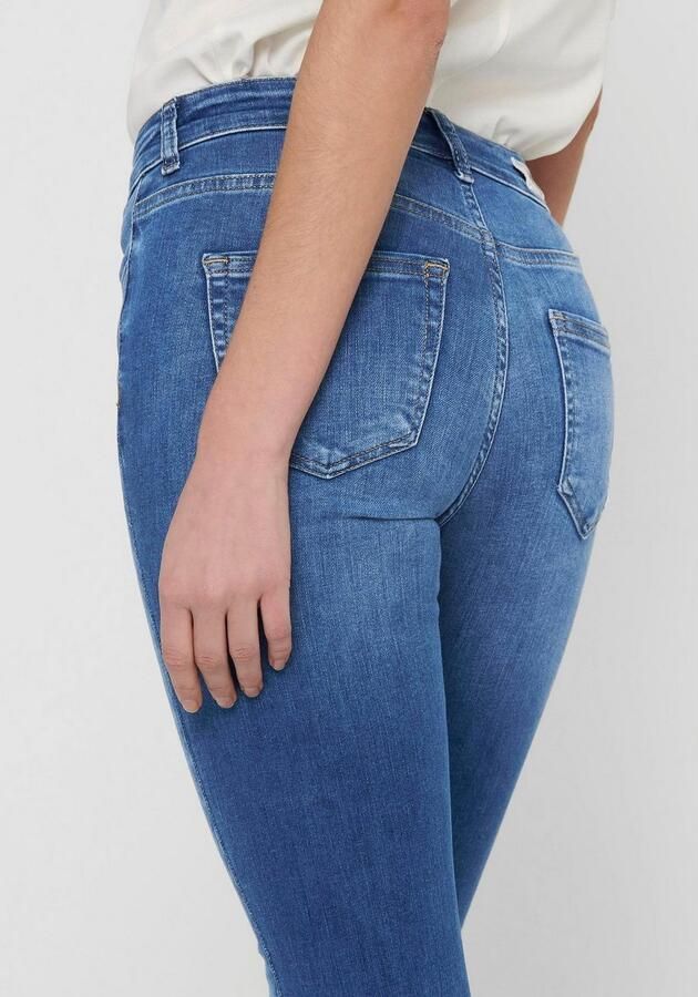 Only Skinny fit jeans ONLBLUSH – Skinny fit jeans met extra smalle snit Slijtage-effecten modieus skinny fit steekzakken effen - Foto 6
