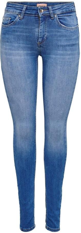 Only Skinny fit jeans ONLBLUSH – Skinny fit jeans met extra smalle snit Slijtage-effecten modieus skinny fit steekzakken effen - Foto 8