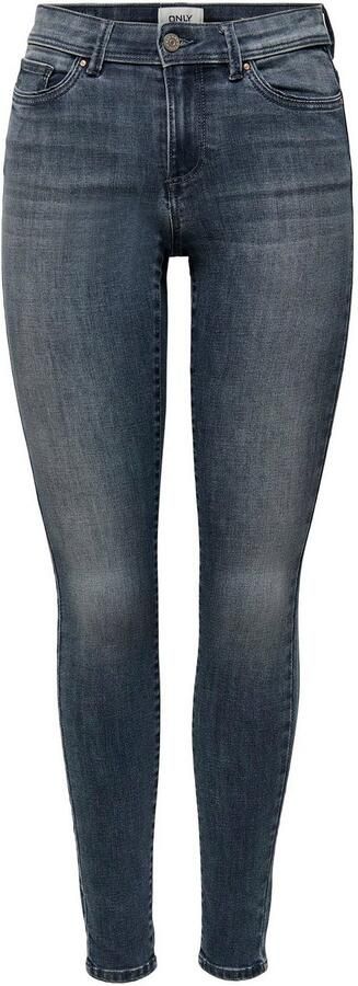 Only Blauwe effen jeans met ritssluiting en knoopsluiting Blue Dames - Foto 5