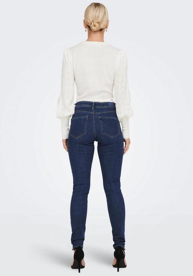 Only Wauw Bj581 Mid Skinny Jeans voor Vrouwen Blue Dames - Foto 2