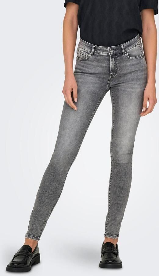 Only Skinny fit jeans ONLWAUW MID WAIST SK LANK COIN PKT DNM X - Foto 6