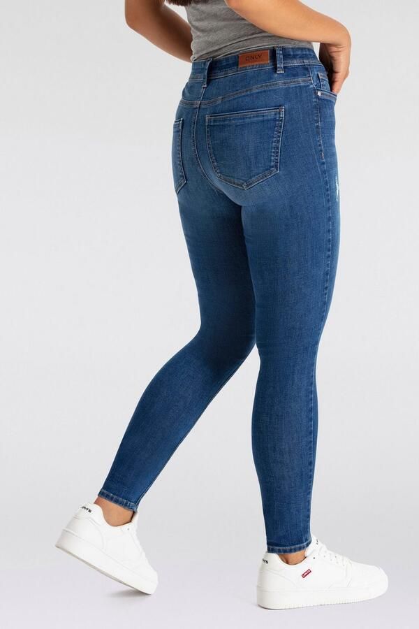 Only Skinny fit jeans ONLWOW – Skinny-jeans met stretch voor slank silhouet modieus denim skinny fit materiaalmix zonder uitsnede - Foto 2