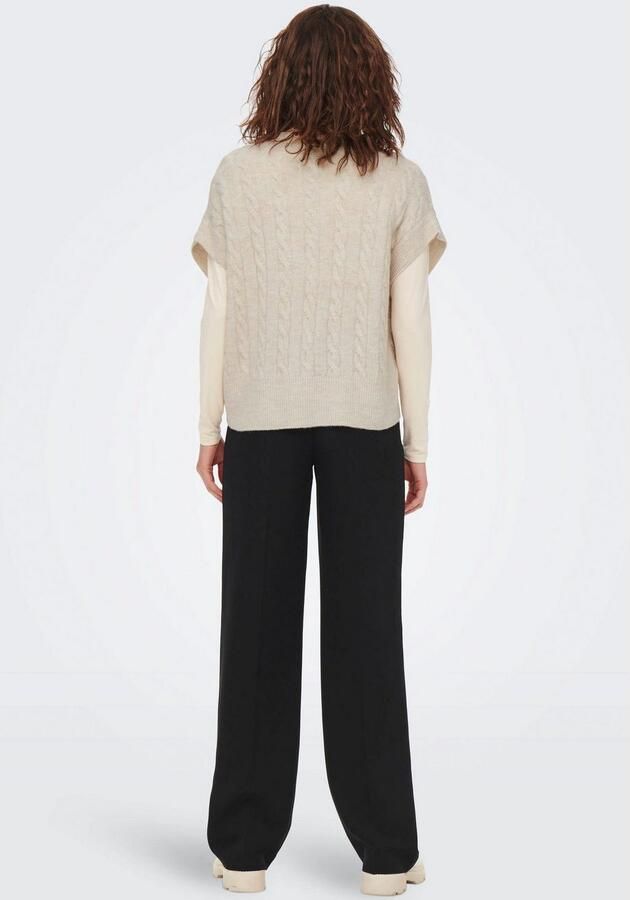 Only Gebreide pullover met kabelpatroon model 'MELODY' - Foto 5