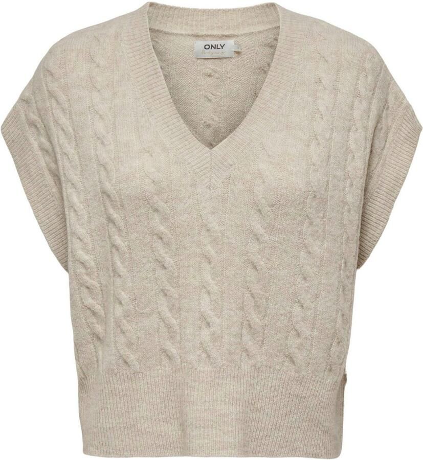 Only Gebreide pullover met kabelpatroon model 'MELODY' - Foto 2