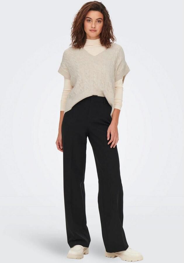 Only Gebreide pullover met kabelpatroon model 'MELODY' - Foto 6