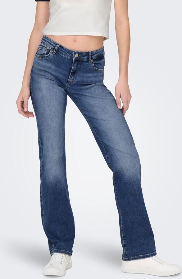 Only Flare Jeans Life REG Strt DNM DOT Blauw Blue Dames - Foto 5