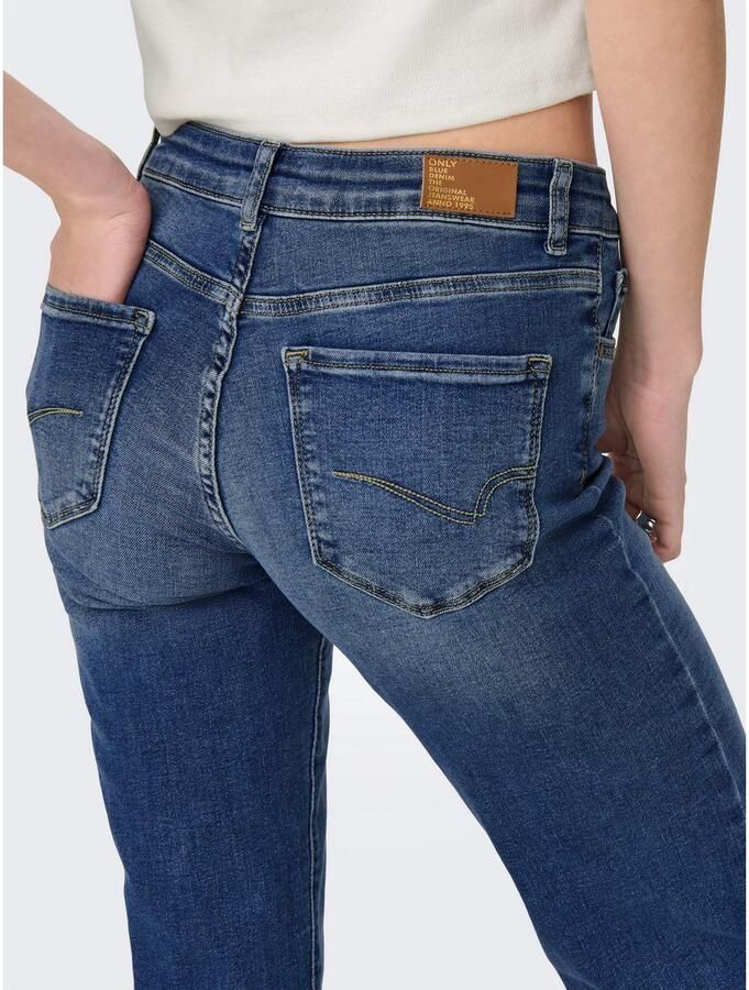 Only Flare Jeans Life REG Strt DNM DOT Blauw Blue Dames
