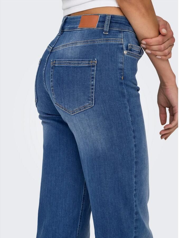 Only Straight jeans ONLBLUSH – Straight fit met klassiek 5-pocket-design straight fit denim jeans katoenmix coinpocket effen - Foto 4