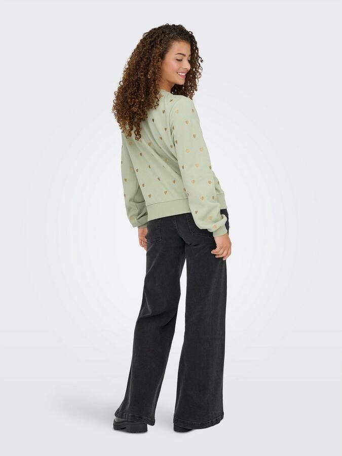 Only Sweatshirt ONLATIKA L S O-NECK GLITTER EMB. BOX SWT - Foto 5