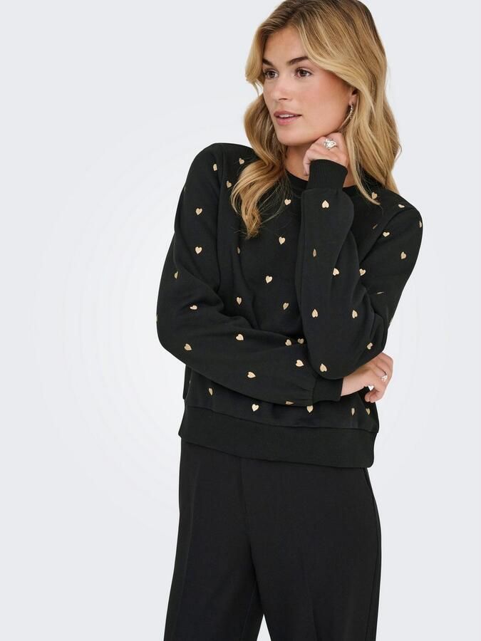 Only Sweatshirt ONLATIKA L S O-NECK GLITTER EMB. BOX SWT - Foto 10