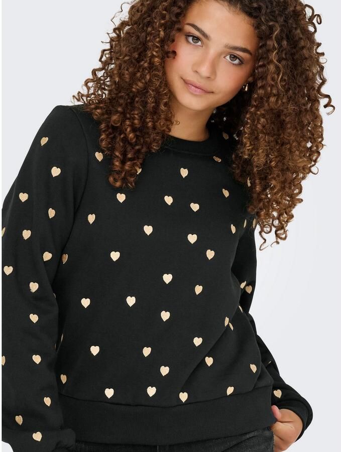 Only Sweatshirt ONLATIKA L S O-NECK GLITTER EMB. BOX SWT - Foto 3