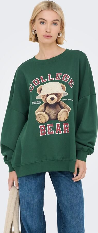 Only Oversized sweatshirt van katoenmix model 'BILA' - Foto 6