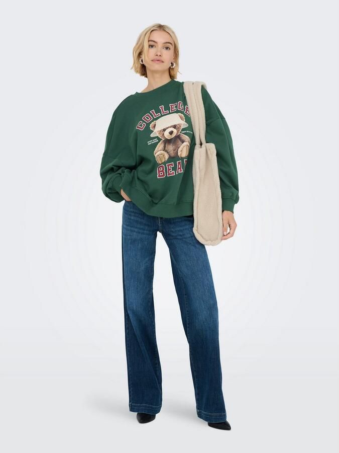 Only Oversized sweatshirt van katoenmix model 'BILA' - Foto 5