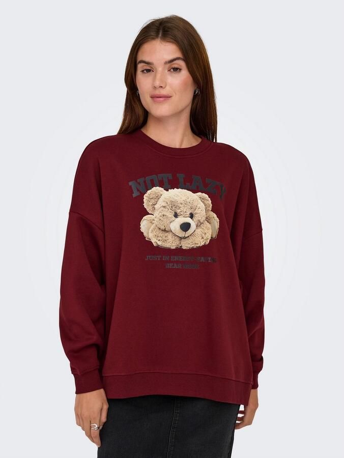 Only Sweatshirt ONLBILA L S BEAR O-NECK SWT - Foto 3