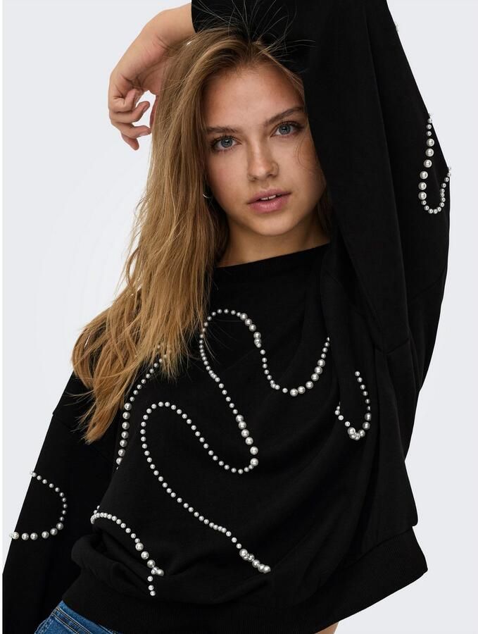 Only Sweatshirt ONLBROOK L S PEARL DETAIL CS SWT - Foto 3