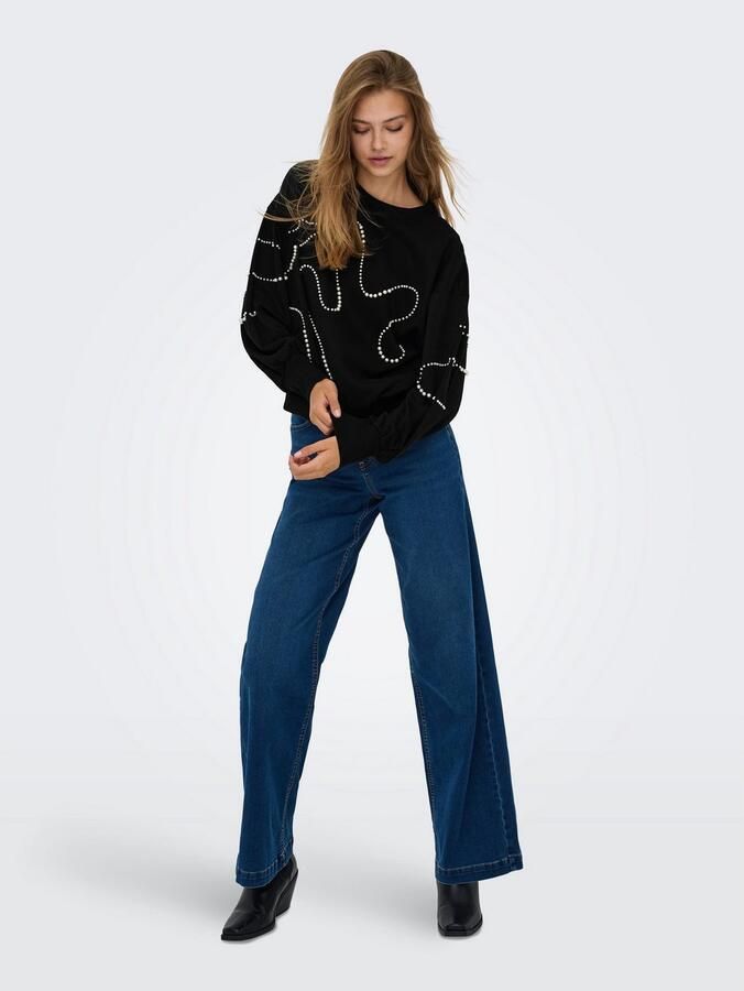Only Sweatshirt ONLBROOK L S PEARL DETAIL CS SWT - Foto 5